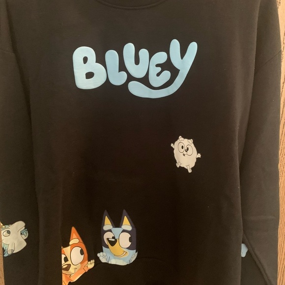 Kids Bluey Black Sweatshirt - Picture 6 of 7